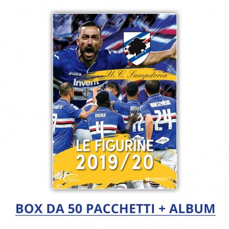 Album Sampdoria + Box da 50 pacchetti di figurine 2019/2020