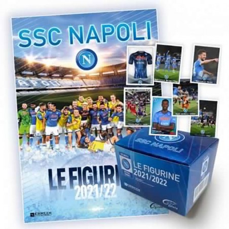 Album Napoli + Box da 50 pacchetti di figurine + Nuovi Acquisti 2021/2022